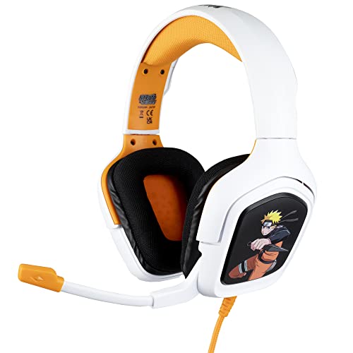 Konix Naruto Shippuden Gaming-Headset für PS4, PS5, Switch, Xbox - Mikrofon - 1,5 m Kabel - 3,5-mm-Klinkenstecker - Naruto-Motiv von Konix