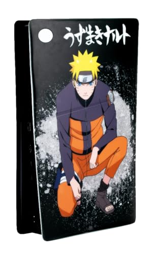 Konix Naruto Shippuden Schutzhülle für PS5-Konsole Slim - Silikon - Stoßfest - Kratzfest - Naruto-Motiv - Schwarz von Konix