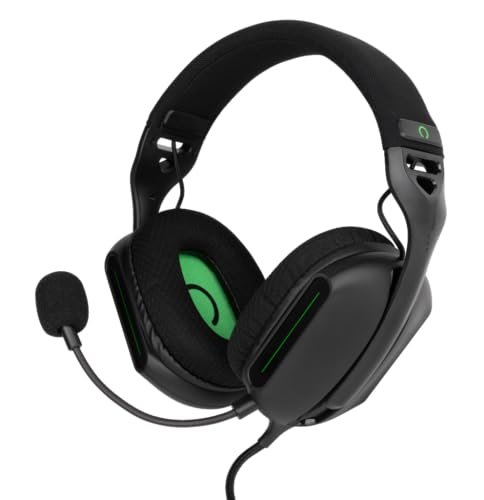 Konix Skylite Ultralight Wired Gaming-Headset 218 g für Xbox One und Series X|S - 40 mm Lautsprecher - Mikrofon - 1,5 m Kabel - 3,5 mm Klinkenstecker - Schwarz von Konix