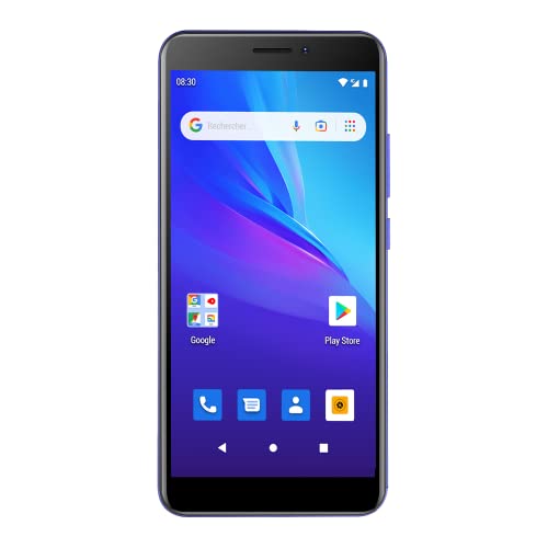 Konrow - STAR 55 - 4G Smartphone mit Dual SIM - Display 5,45'' QHD, 16 GB Speicher Erweiterbar auf 64 GB, Bluetooth 4.0, Wifi, GPS, Akku 3000mAh, 2 Kameras mit 8 & 2 Mpx - Android 12 Go - Blau von Konrow