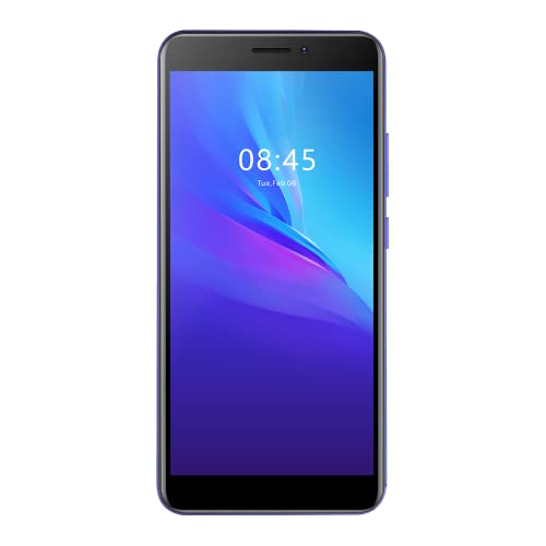 Konrow - Star 55 Plus - 4G Smartphone mit Dual SIM - Display 5,45'' QHD, 16GB Speicher, 3GB RAM, Bluetooth 4.0, WiFi, GPS, Akku 3000mAh, 2 Kameras mit 8 & 5 Mpx - Android 12 (Go Edition) - Blau von Konrow