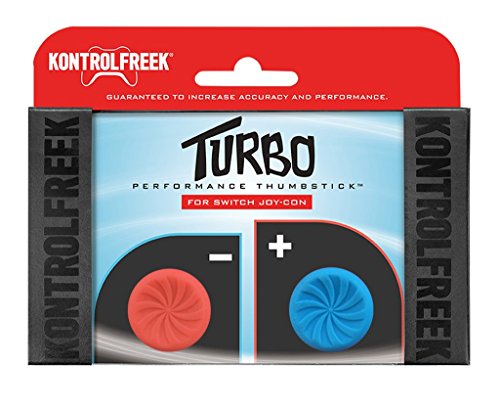 KontrolFreek Turbo Performance Thumbsticks für Nintendo Switch Joy-Con (Rot/Blau) von KontrolFreek