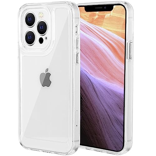 Koonero Kompatibel mit iPhone13Pro Max 6.7-Inch Hülle Case Transparenter Fall-Airbag Hard TPC Ultra Durchsichtig Handyhülle für iPhone (iPhone13Pro Max) von Koonero