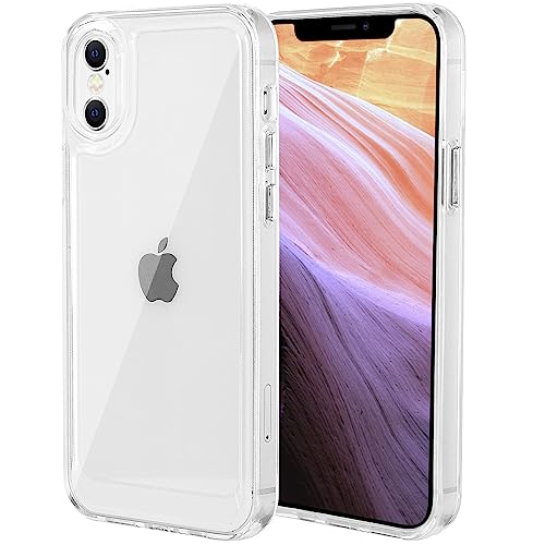 Koonero Kompatibel mit iPhoneX/XS Hülle Case Transparenter Fall-Airbag Hard TPC Ultra Durchsichtig Handyhülle für iPhone (iPhoneX/XS) von Koonero