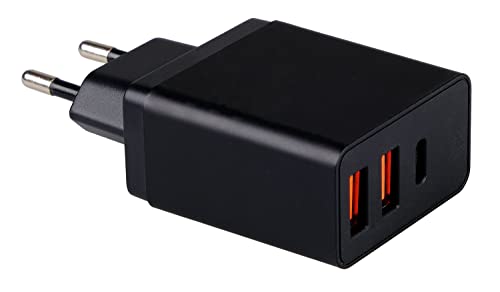 Schnellladegerät Wall Charger 38 W - für bis zu DREI Geräte gleichzeitig - Smartphone Tablet - Kraftvoll, kompakt und effizient - DREI kraftvolle USB-Anschlüsse von Kopp Verlag