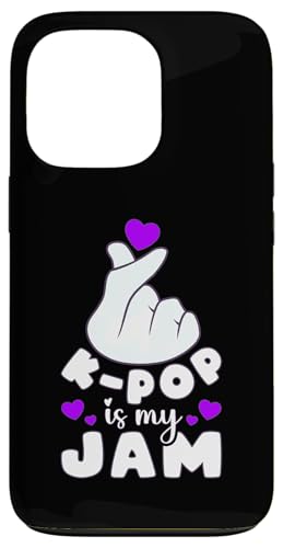 Hülle für iPhone 13 Pro K-Pop is my Jam, Saranghae, K-Pop Finger Heart Gesture von Korean Pop Music Design by Content Design Studio