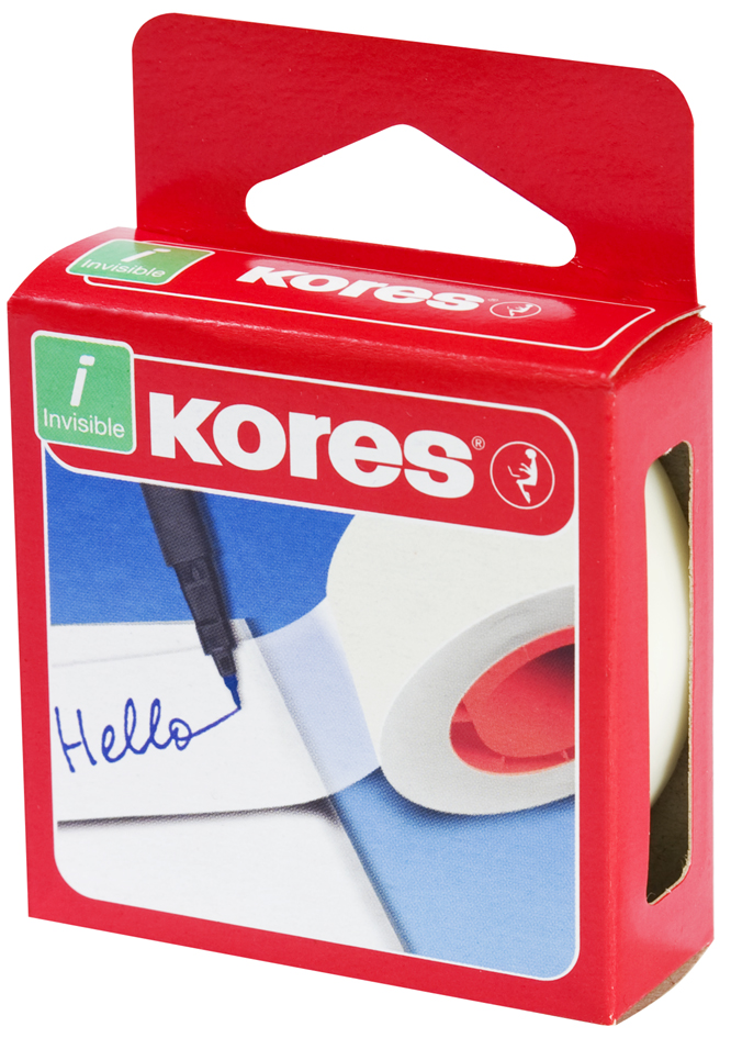 Kores Klebefilm Invisible Tape, 19 mm x 33 m, matt von Kores