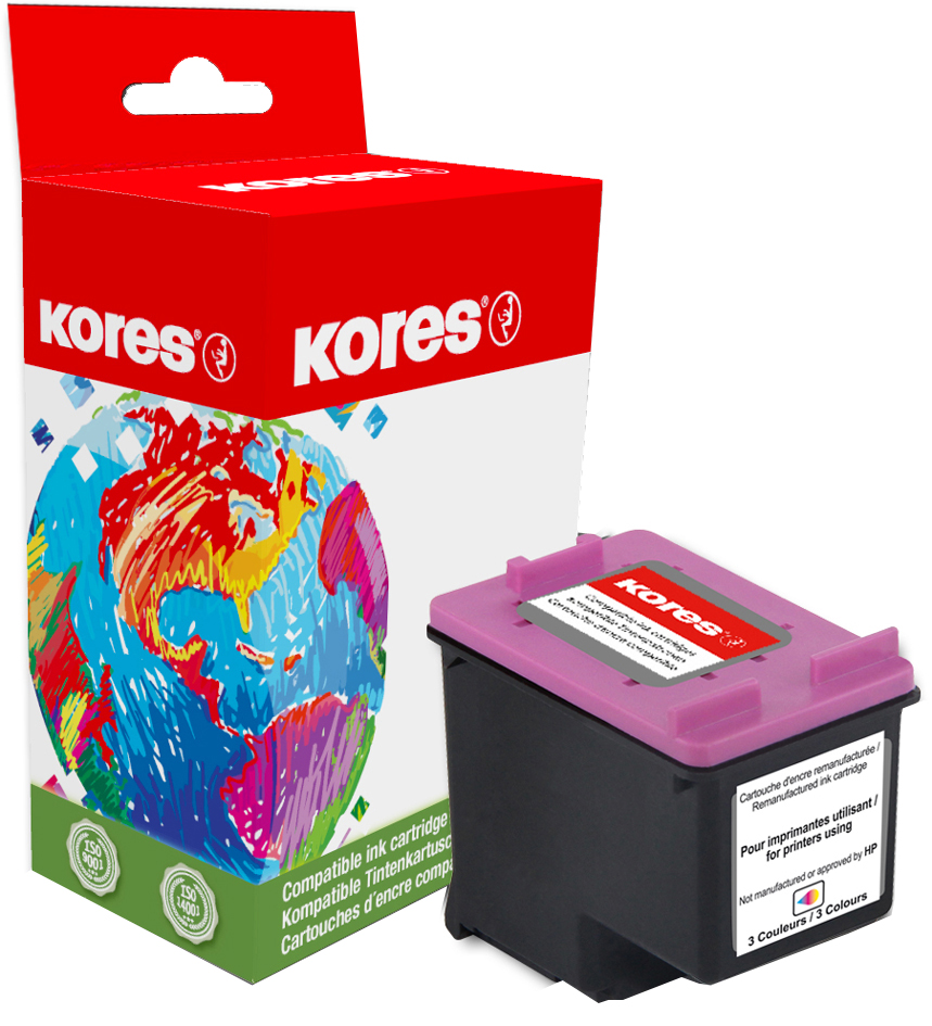 Kores Tinte G1700HCBK ersetzt hp C8719EE/hp No.363, schwarz von Kores