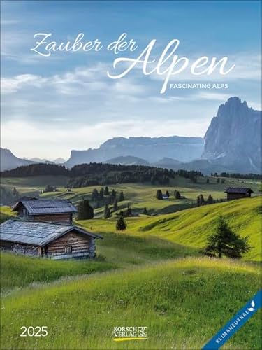 Zauber der Alpen - Wochenkalender 2025 - Foto-Wochenkalender - Korsch-Verlag - 53 spektakuläre Aufnahmen der schönsten Bergpanoramen - 24 cm x 32 cm von Korsch Verlag