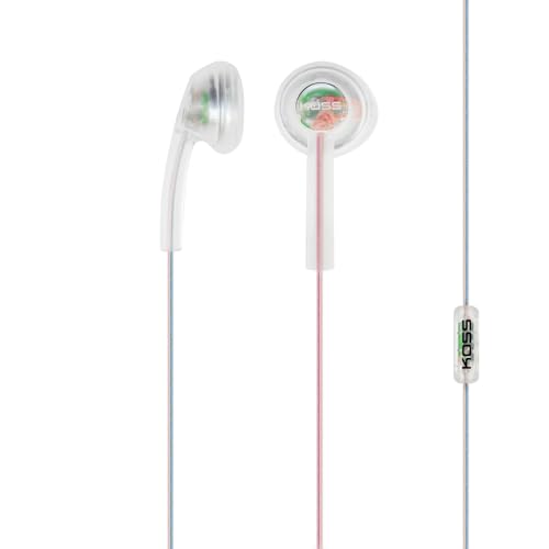 Koss CL3i In-Ear-Kopfhörer, Retro-Stil, Mikrofon und Fernbedienung, 3,5-mm-Stecker, transparent von Koss