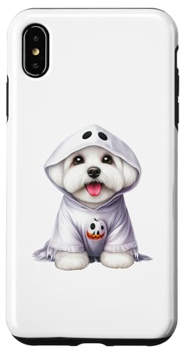 Hülle für iPhone XS Max Halloween-Kostüm lustiger Geisterhund von Kostüm für Halloween lustiger Geisterhund