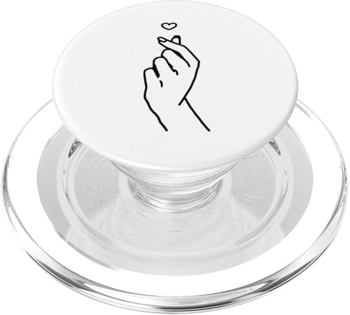 Koreanisches Fingerherz Koreanische Grafik Kpop Love K-Pop-Merch PopSockets PopGrip für MagSafe von Kpop Gifts Co.