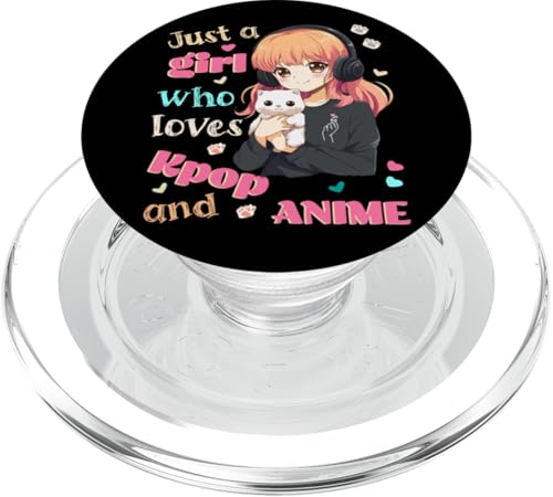 Nur ein Mädchen, das Kpop-Anime liebt, süße Merchandise-Artikel, Katzen PopSockets PopGrip für MagSafe von Kpop Gifts Co.