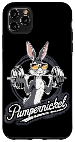 Hülle für iPhone 11 Pro Max Hase Hasen Pumpernickel Karnickel Bodybuilding Fitness Gym von Kraftsport Lustige Fitness Ajeli