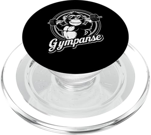 Gympanse Affe Bodybuilding Muskeln Fitness Gym PopSockets PopGrip für MagSafe von Kraftsport Lustige Workout Fitness Ajeli