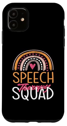 Hülle für iPhone 11 Speech Therapy Squad Regenbogen Herz von Kreative Geschenke Für Sprachpathologen