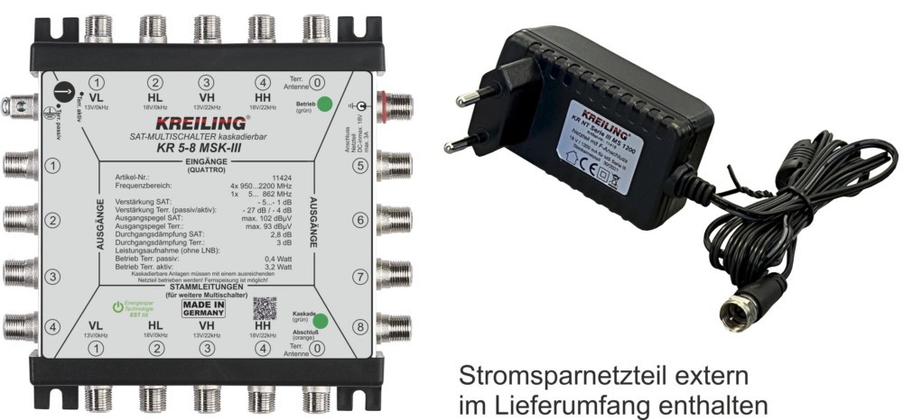 Kreiling Tech. Multischalter kaskadierbar KR 5-8 MSK-III 11424 von Kreiling Tech.