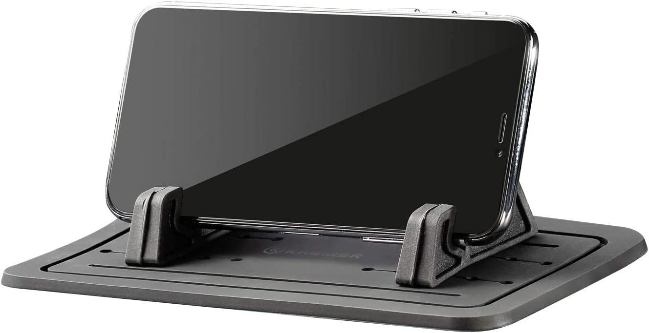 Kremer 3-Teilig KFZ Auto Anti-Rutsch-Matte mit Halter für Auto, Smartphones Smartphone-Halterung von Kremer