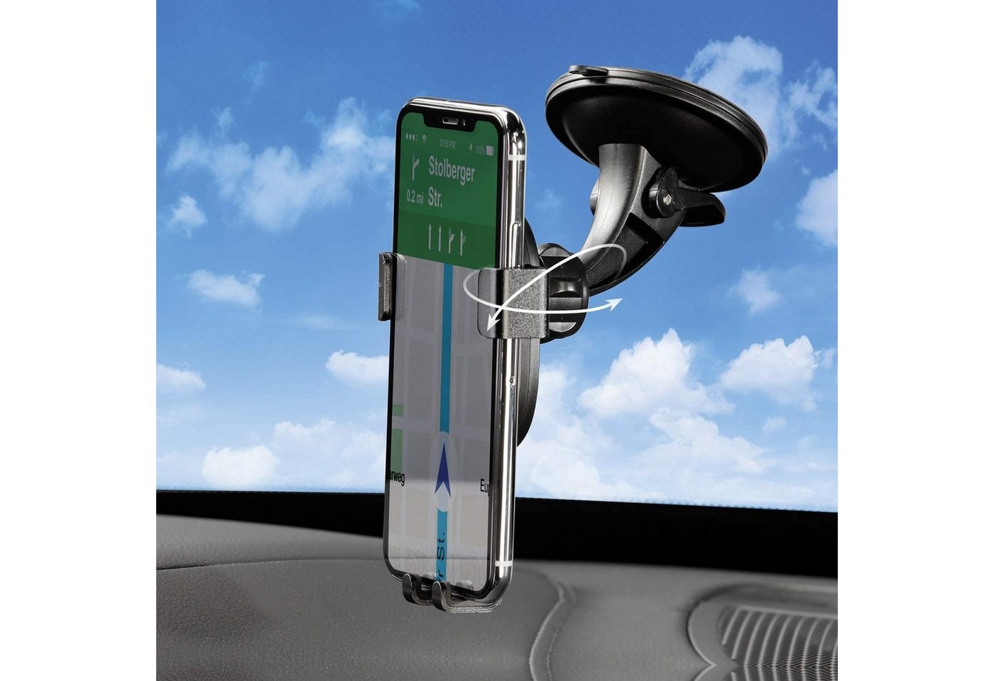 Kremer Universal KFZ-Smartphonehalterung fürs Auto KFZ Windschutzscheibe Smartphone-Halterung von Kremer