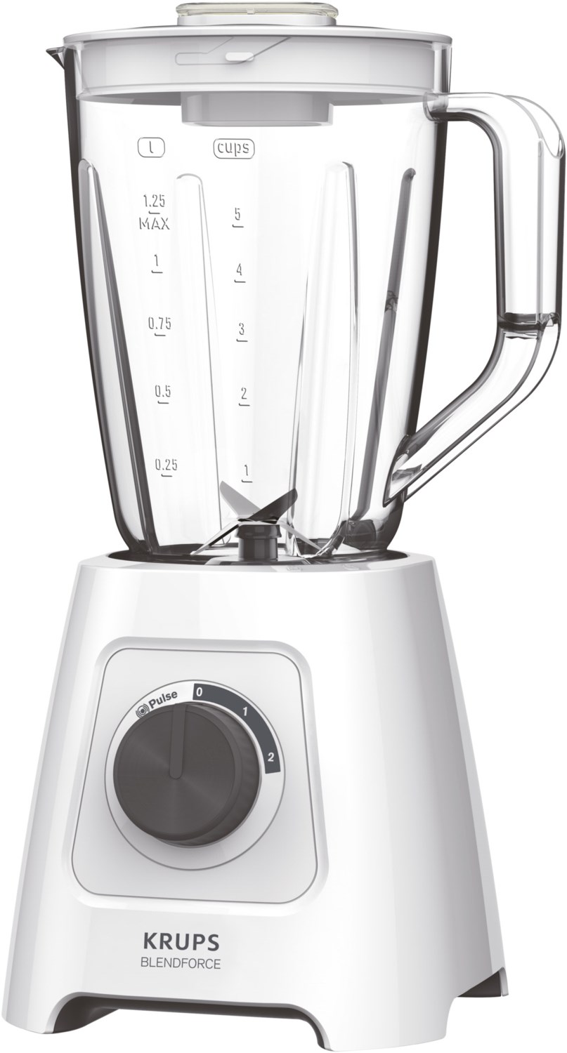 KB4201 Blendforce Standmixer weiß/dunkelgrau von Krups