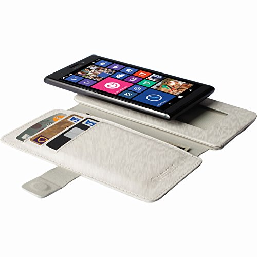 Krusell 76097 Malmoe Flip Wallet Slide Hülle für Smartphone und Tablet weiß von Krusell