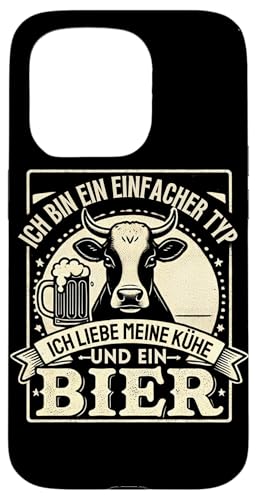 Hülle für iPhone 15 Pro Kuh Kühe Kuhliebhaber Bauer Bauernhof Rinder Kuh von Kühe Shirt für Küheliebhaber Geschenke