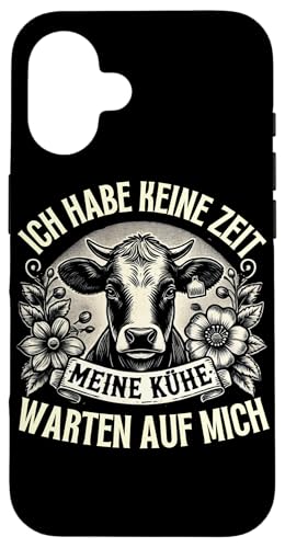 Hülle für iPhone 16 Kuh Damen Kühe Kuhliebhaber Bauer Bauernhof Rinder Kuh von Kühe Shirt für Küheliebhaber Geschenke