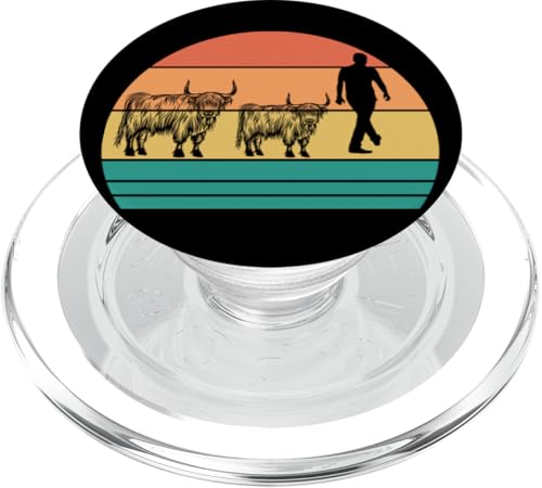 Kuh Rind Hochlandrind PopSockets PopGrip für MagSafe von Kuh Rind Bauernhof Tiermotiv Landwirt Bauer