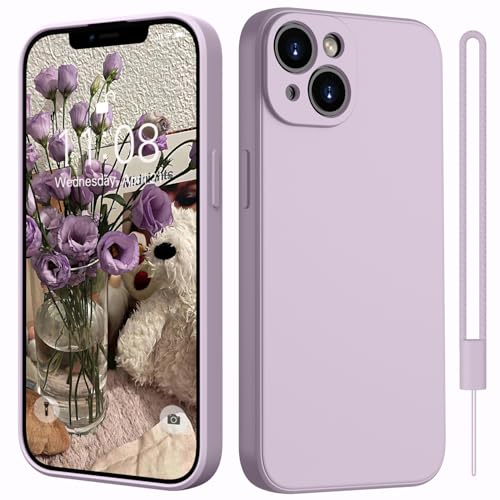 Kukiwhy Hülle für iPhone 14 Silikon mit 1 Lanyard,Microfiber-Innenfutter Dünn Hanyhülle für iPhone 14 5G Case Rundumschutz Kameraschutz stoßfeste Kratzfest Schutzhülle für iPhone 14 6.1'' Lila Kukiwhy Hülle für iPhone 14 Silikon mit 1 Lanyard,Microfiber-Innenfutter Dünn Hanyhülle für iPhone 14 5G Case Rundumschutz Kameraschutz stoßfeste Kratzfest Schutzhülle für iPhone 14 6.1'' Lila von Kukiwhy
