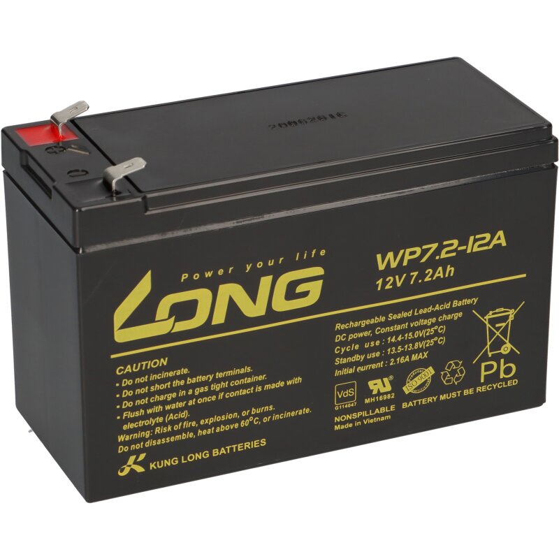 USV Akkusatz kompatibel BASIC P 500 AGM Blei Notstrom Batterie von KungLong