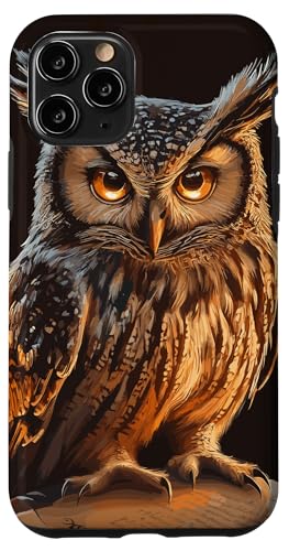 Hülle für iPhone 11 Pro Mystische Eule mit Büchern von Kunstvolle Gothic Designs