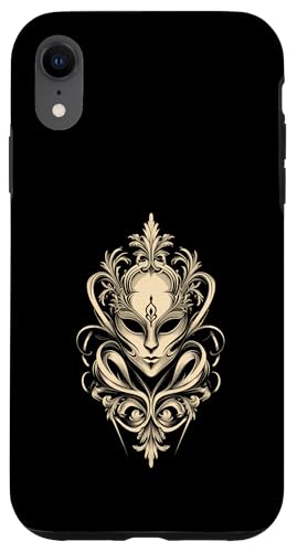 Hülle für iPhone XR Barocke Maske mit Ornamenten von Kunstvolle Gothic Designs