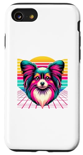 Hülle für iPhone SE (2020) / 7 / 8 Retro Wave - Vaporwave Papillon von Kunstvolle Papillon Designs