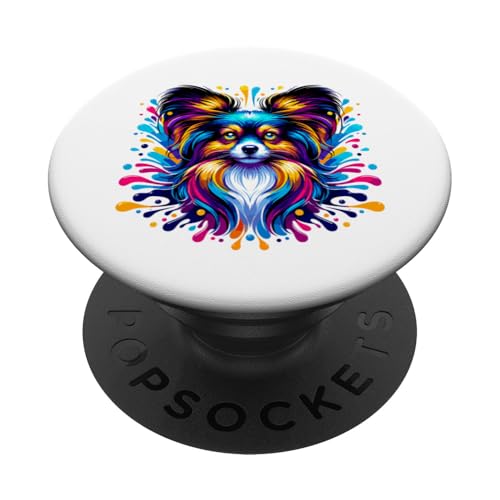 Pop Art - farbenfroher Papillon PopSockets mit austauschbarem PopGrip von Kunstvolle Papillon Designs