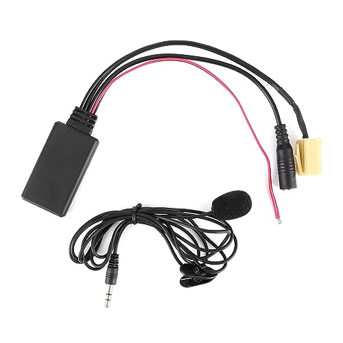 Kuuleyn Auto-Bluetooth-Audiokabel-Adapter, Aux-Bluetooth-Empfänger für Auto-/Heim-Stereo-Musik-Streaming, 59,1-Zoll-Freisprech-AUX-Adapter mit Mikrofon, passend für 159 von Kuuleyn