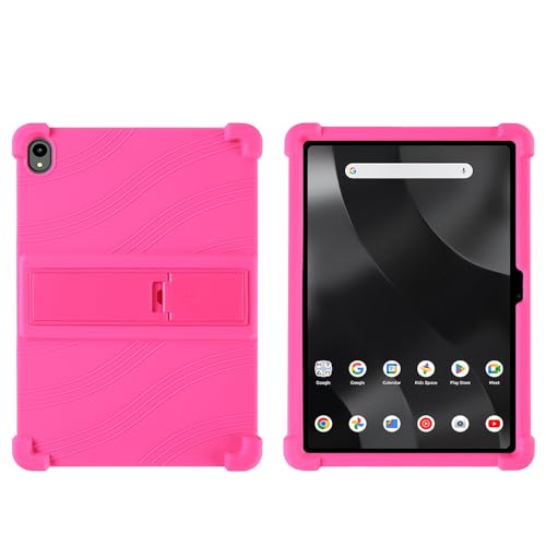 Kwamaz Onn 11 Zoll Tablet Pro Hülle (2024) Modell 100146660, Kinder Weiche Silikonhülle mit Ständer für Walmart Onn Surf Tablet Hülle 11 Zoll, Rosa von Kwamaz