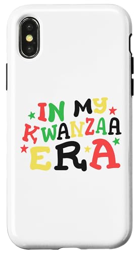 Hülle für iPhone X/XS In My Kwanzaa Era Lustiges Retro Groovy Black Pride für Damen und Mädchen von Kwanzaa African American Pride Apparel