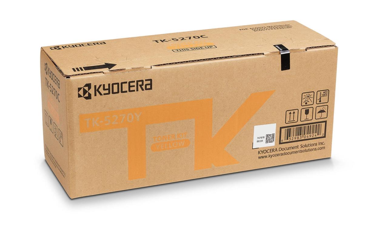 Kyocera Original TK-5270Y Toner gelb 6.000 Seiten (1T02TVANL0) von Kyocera