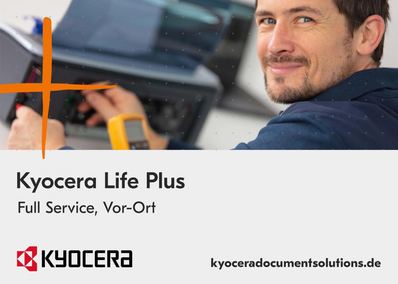 Kyocera Plus 5 Jahre Garantieerweiterung Gruppe 12 von Kyocera