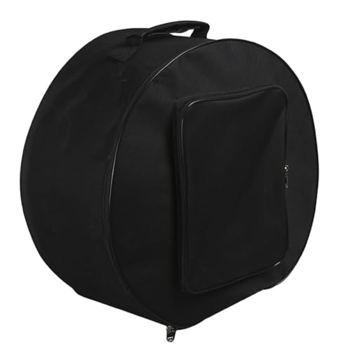 Kytxqikd Kompakte Snare Drum Tasche Rucksack Hülle mit Schultergurt Außentaschen Musikinstrument Zubehör Schwarz 40x18cm von Kytxqikd