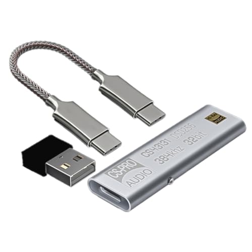 Kznifmk Kopfhörerverstärker CS43131 USB C Dongle DSD256 Dekodierung 32Bit 384KHz Dekodierung Typ-C auf 3,5mm Klinke AUX Adapter von Kznifmk