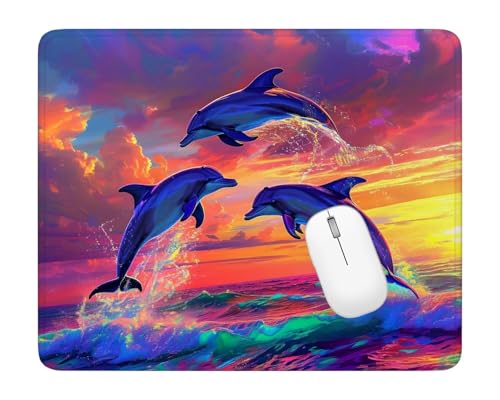 Mousepad Farbe Mauspad See Gaming Mauspad 420x350x3mm, Genähte Kanten Maus Pad, Verbessert Geschwindigkeit und Präzision, Leichtes Gleiten, Tragbar Mauspad, Gaming Zubehör, Geschenke für Männer ZS-46 von Kzzggyym