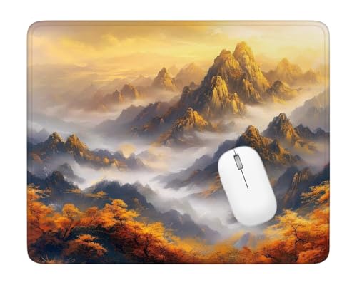 Mousepad Landschaft Mauspad Kabine Gaming Mauspad 360x300x3mm, Genähte Kanten Maus Pad, Verbessert Geschwindigkeit und Präzision, Leichtes Gleiten, Tragbar Mauspad, Gaming Zubehör, Geschenke ZS-355 von Kzzggyym