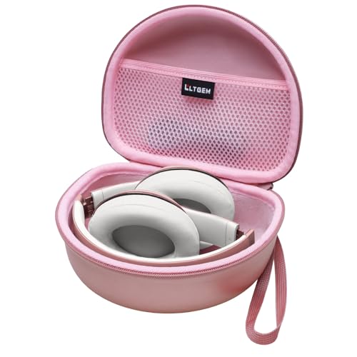 Kopfhörer-Hülle kompatibel mit Beats Studio Pro/Beats Solo 4/Beats Studio 3/Beats Solo 3/Beats Solo 2 und für TOZO HT2 On-Ear-Bluetooth-Kopfhörer - Roségold von L LTGEM