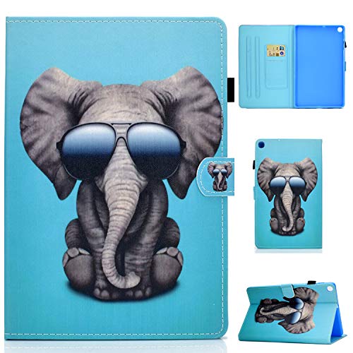 Hülle für Samsung Galaxy Tab A7 10.4 Zoll 2020 Hülle SM-T500/T505/T507 Prämie PU Leder Schutzhülle Flip Ständer Case Cover mit Dokumentschlitze, Gehäuse für Galaxy Tab A7 10.4'' Tablet,Süßes Muster von L&Btech