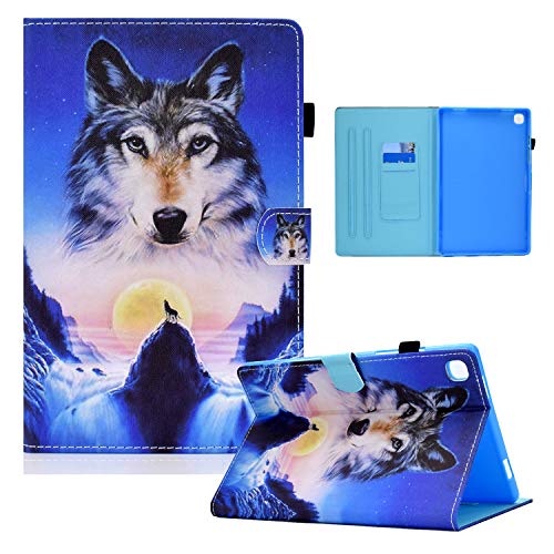 Hülle für Samsung Galaxy Tab A7 Lite 8,7 Zoll 2021 Schutzhülle SM-T220/T225 Leichte PU Leder Flip Cover Case Ständhülle mit Kartentasche Stifthalter, für Galaxy Tab A7 Lite 8,7, Süßes Muster von L&Btech