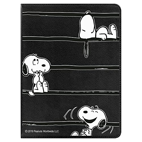 Offizielle Snoopy Schutzhülle, Tablethülle für Samsung Tab A 10.1 2019, Snoopy Streifen Tablet Hülle [Fallschutz] 360 Grad drehbar [Standfunktion] von LA CASA DE LAS CARCASAS