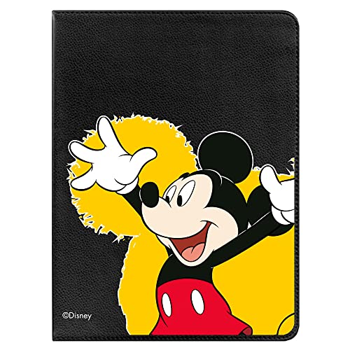 Tablet-Schutzhülle für Samsung Galaxy S7 Offizielle Disney Mickey Logo Gelb [Tablet-Hülle] [Fallschutz] 360 Grad drehbar [Standfunktion]. von LA CASA DE LAS CARCASAS