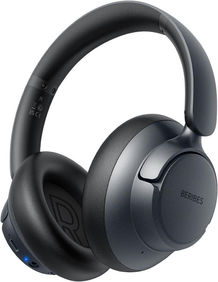 LA CUTE Over-Ear Kopfhörer mit ANC, 65h Spielzeit, Hi-Res Audio, Tiefer Bass Bluetooth-Kopfhörer (Rauschunterdrückung, Siri, Google, HFP, A2DP, AVRCP, Bluetooth, Aktive Geräuschunterdrückung, 65h Akku, faltbar, Hi-Fi Audio) von LA CUTE