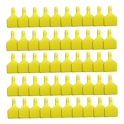 Kuhohr-Tags, 50 pcs Viehohr-Tags, 3x4 Zoll wetterfestes TPU großer verdickter Kuh für Ziegen Schafsviehskalme Vieh, Ziege Kuhohr-Tags, 50 pcs Viehohr-Tags, 3x4 Zoll wetterfestes TPU großer verdickter Kuh für Ziegen Schafsviehskalme Vieh, Ziege von LAANCOO